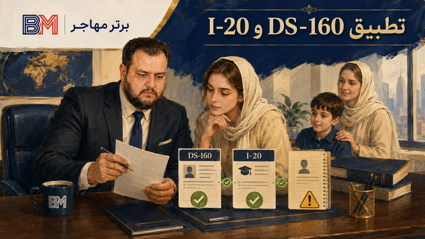 تطبیق اطلاعات فرم DS-160 و فرم I-20 برای ویزای تحصیلی آمریکا