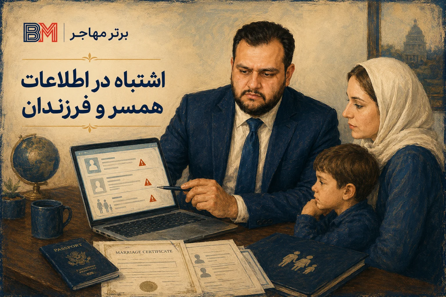 اشتباه در اطلاعات همسر و فرزندان هنگام ثبت نام لاتاری