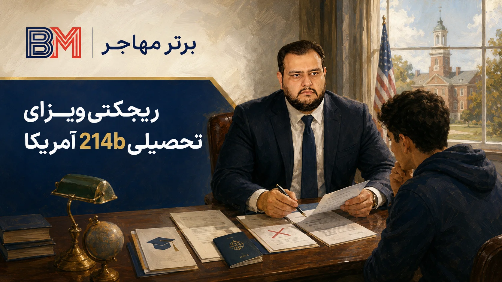 ریجکتی ویزای تحصیلی 214b آمریکا و بررسی پرونده ویزای F1