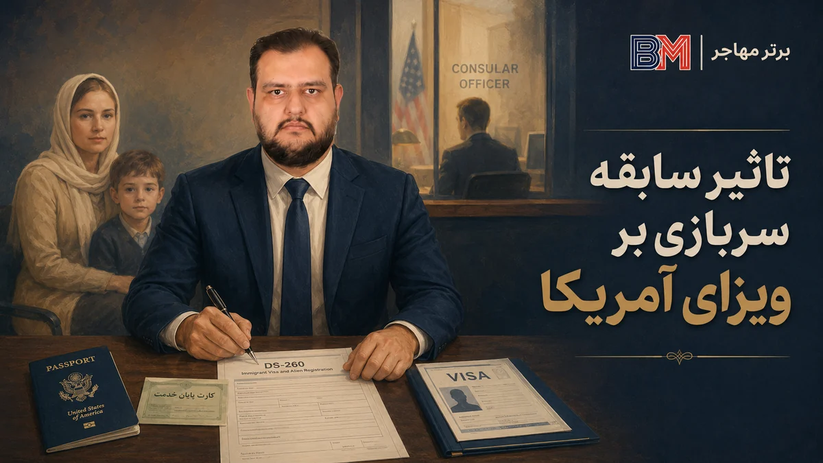 تاثیر سربازی سپاه و ارتش بر ویزای آمریکا و لاتاری