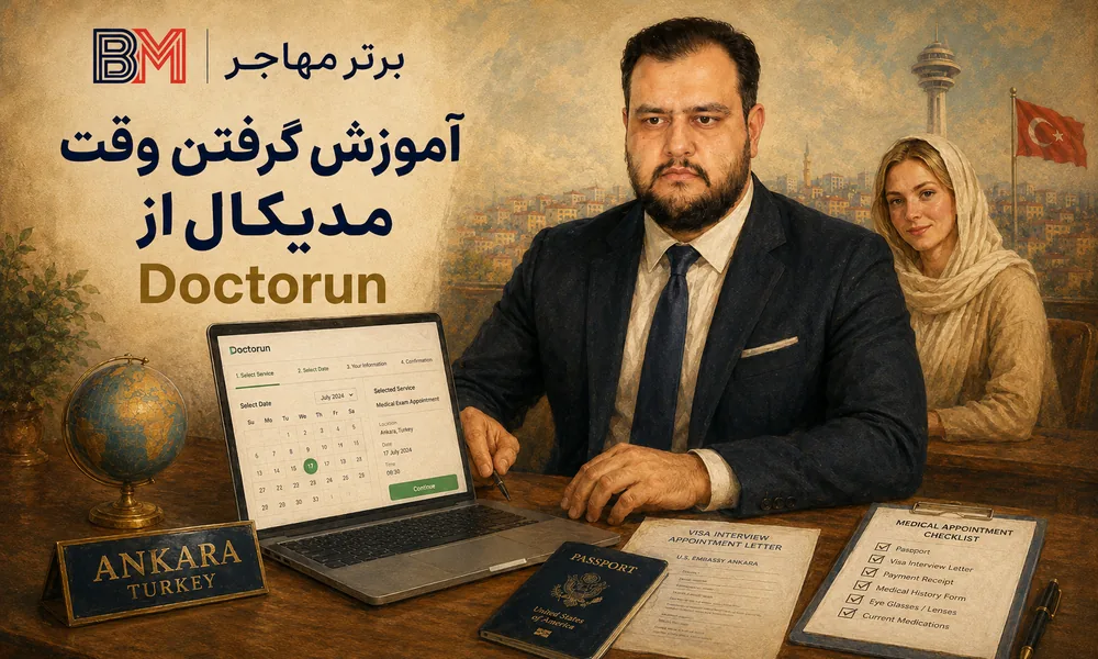 آموزش رزرو وقت دکتر اونگان برای مدیکال سفارت آمریکا در آنکارا