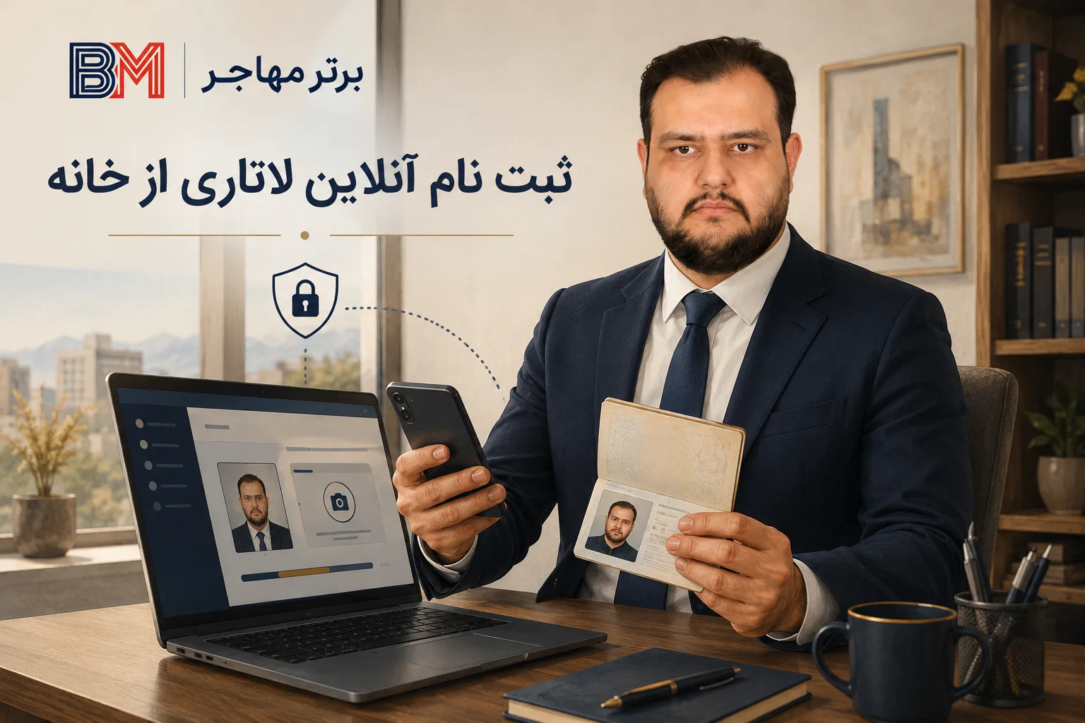 ثبت نام غیر حضوری لاتاری با موبایل و لپ تاپ