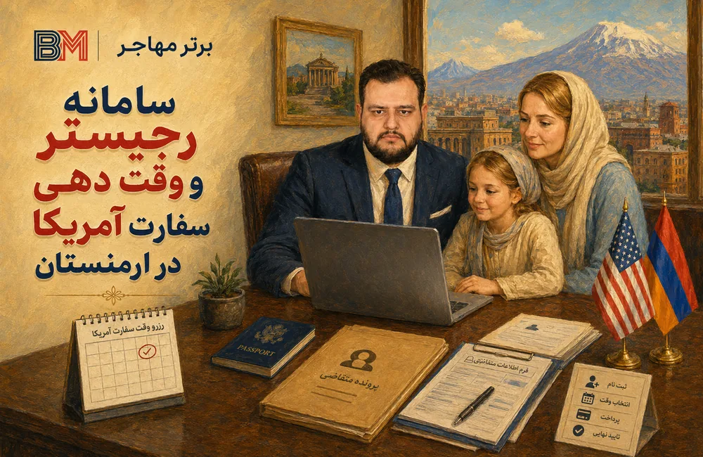 سامانه USTravelDocs برای رجیستر سفارت آمریکا در ارمنستان