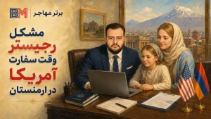 نحوه پیگیری مشکلات در رجیستر وقت دهی سفارت آمریکا در ارمنستان