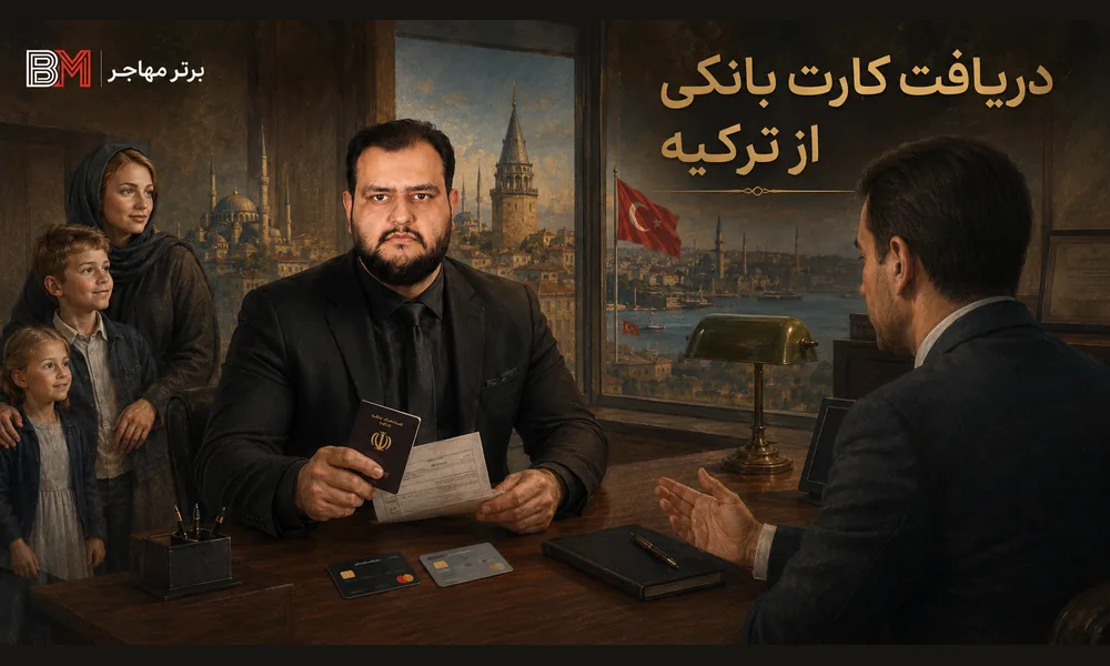 مراحل دریافت کارت بانکی و کردیت کارت از ترکیه برای ایرانیان