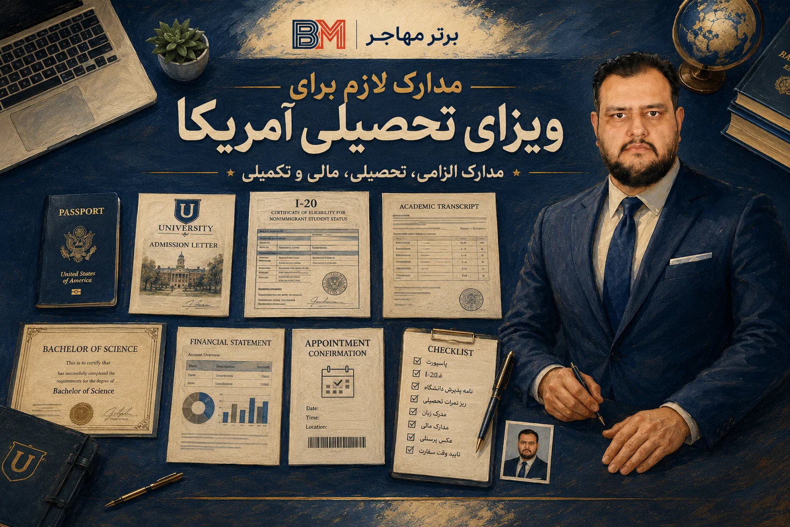 مدارک لازم برای ویزای تحصیلی آمریکا