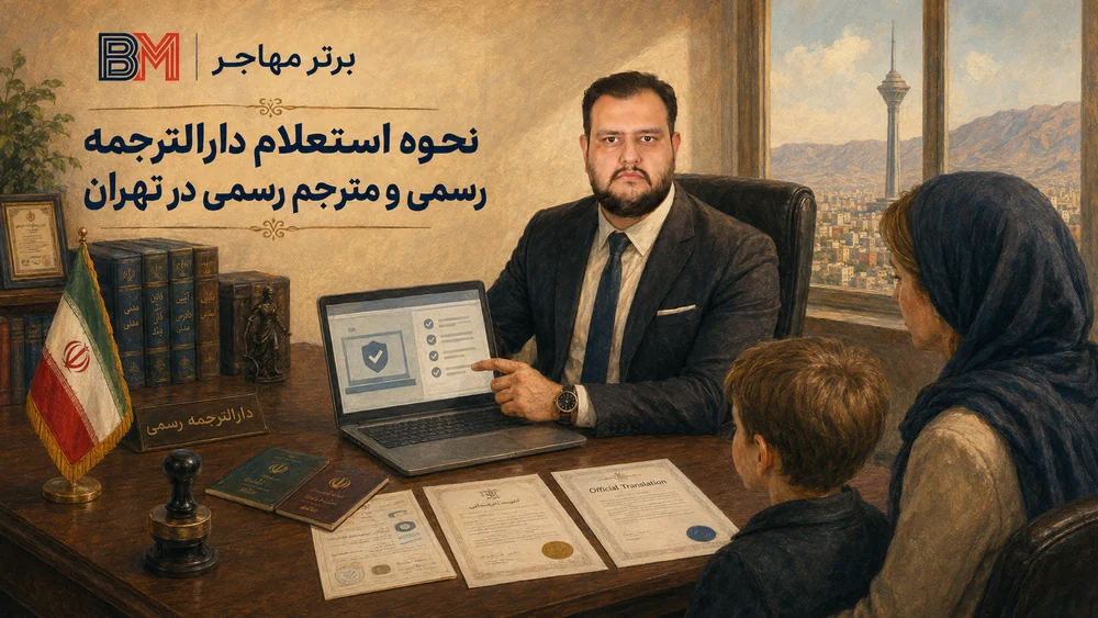 نحوه استعلام دارالترجمه رسمی و مترجم رسمی در تهران