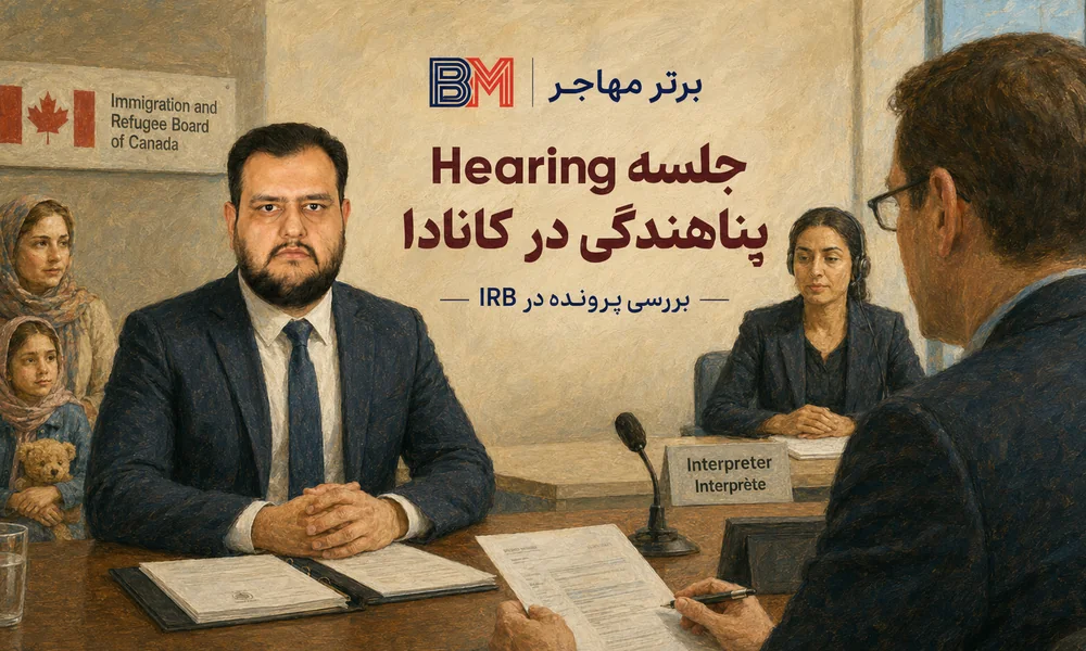 جلسه بررسی پرونده پناهندگی در کانادا و Hearing در IRB