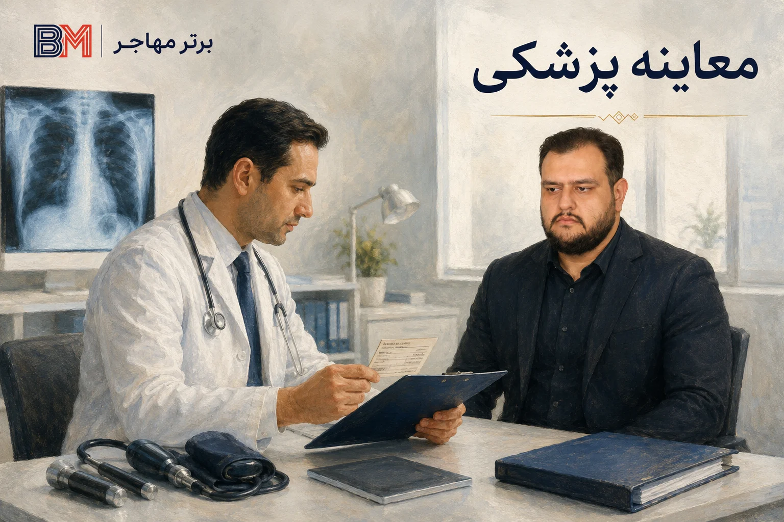 معاینه پزشکی و واکسیناسیون برندگان لاتاری نزد پزشک معتمد سفارت