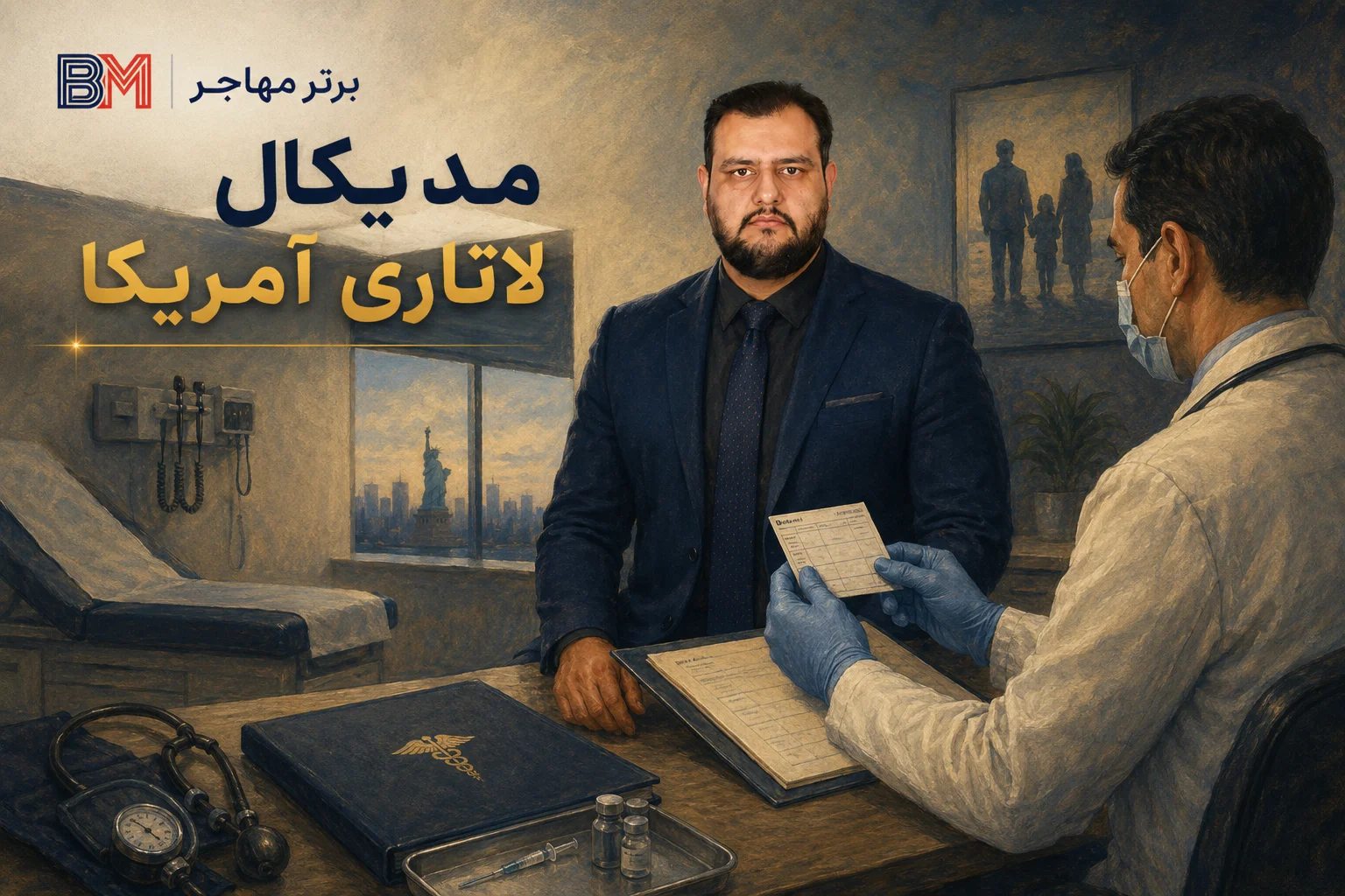 معاینه پزشکی و واکسیناسیون برندگان ویزای لاتاری