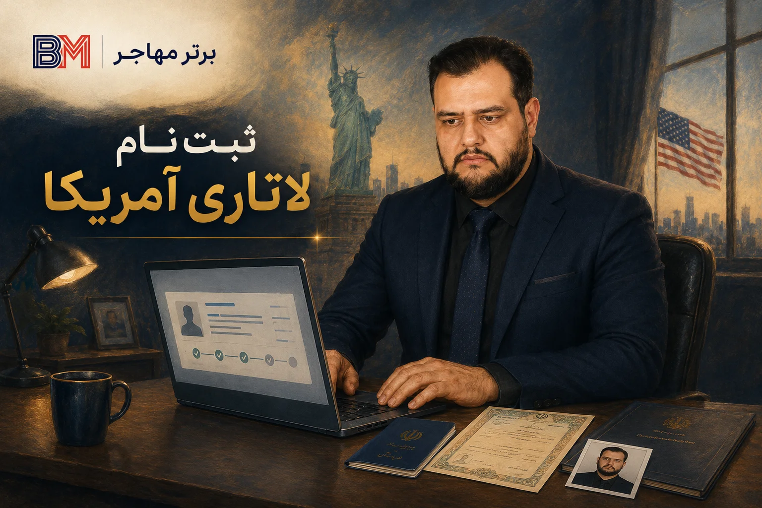 اطلاعات و مدارک لازم برای ثبت نام ویزای لاتاری آمریکا