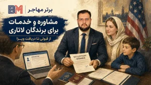 مشاوره و خدمات برای برندگان لاتاری از DS-260 تا سفارت آمریکا