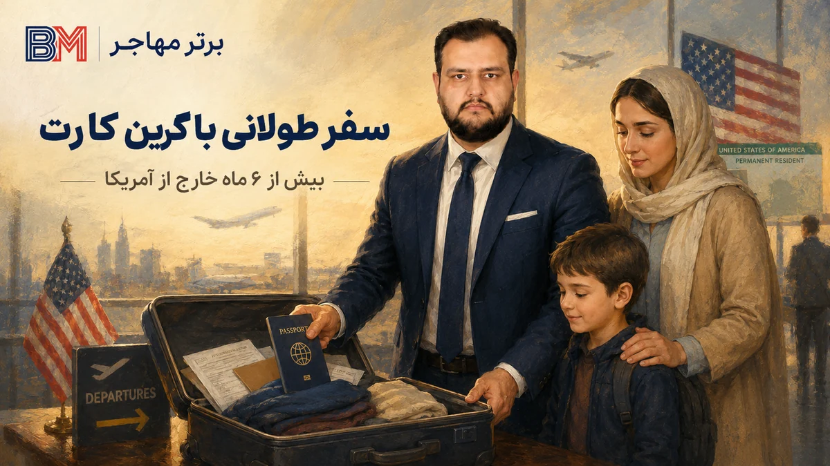 سفر بیش از 6 ماه خارج از آمریکا با گرین کارت و Re-Entry Permit