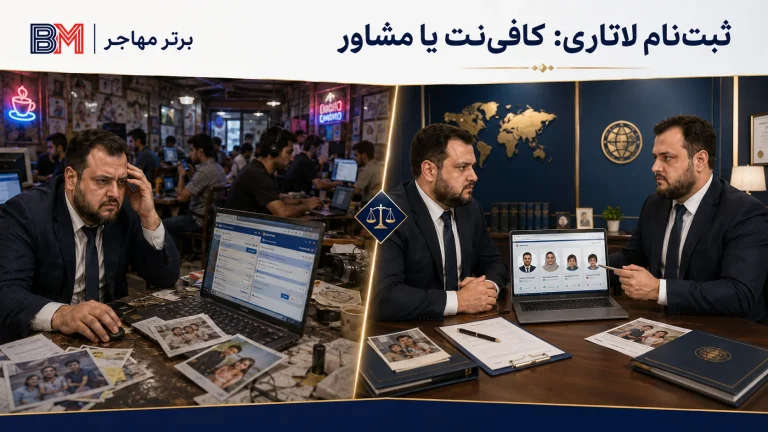 چرا ثبت نام لاتاری در کافی نت اشتباه است؟ | برترمهاجر