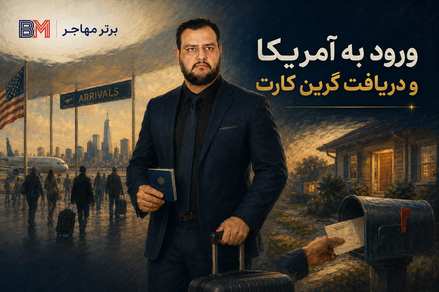 ورود برنده لاتاری به آمریکا و دریافت گرین کارت