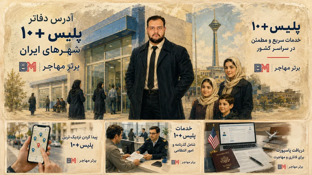 پیدا کردن نزدیک ترین دفتر پلیس +10