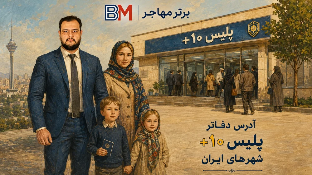 خدمات دفاتر پلیس +10 و امور گذرنامه