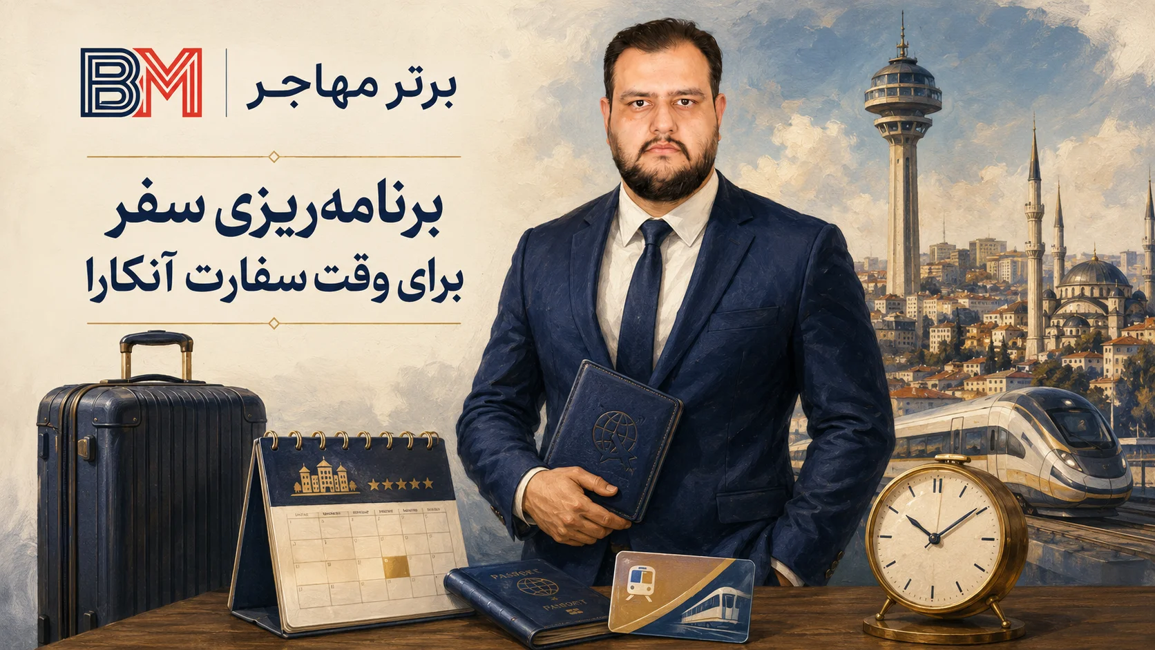 برنامه سفر به آنکارا برای مصاحبه سفارت آمریکا