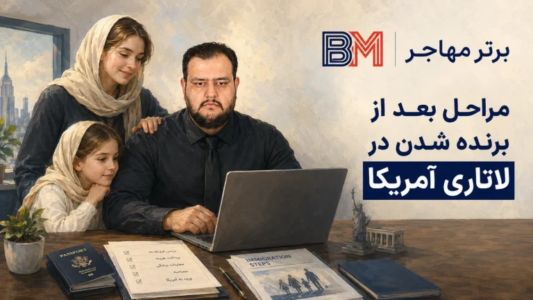 مراحل بعد از برنده شدن در لاتاری راهنمای جامع برای موفقیت در دریافت ویزای آمریکا