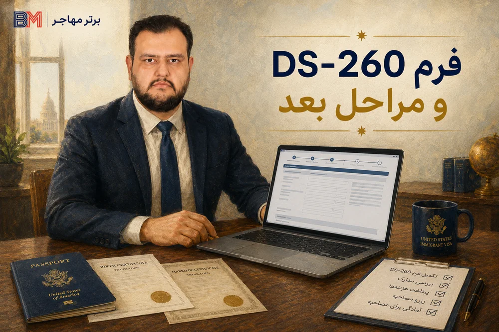 فرم DS-260 و مدارک برندگان لاتاری