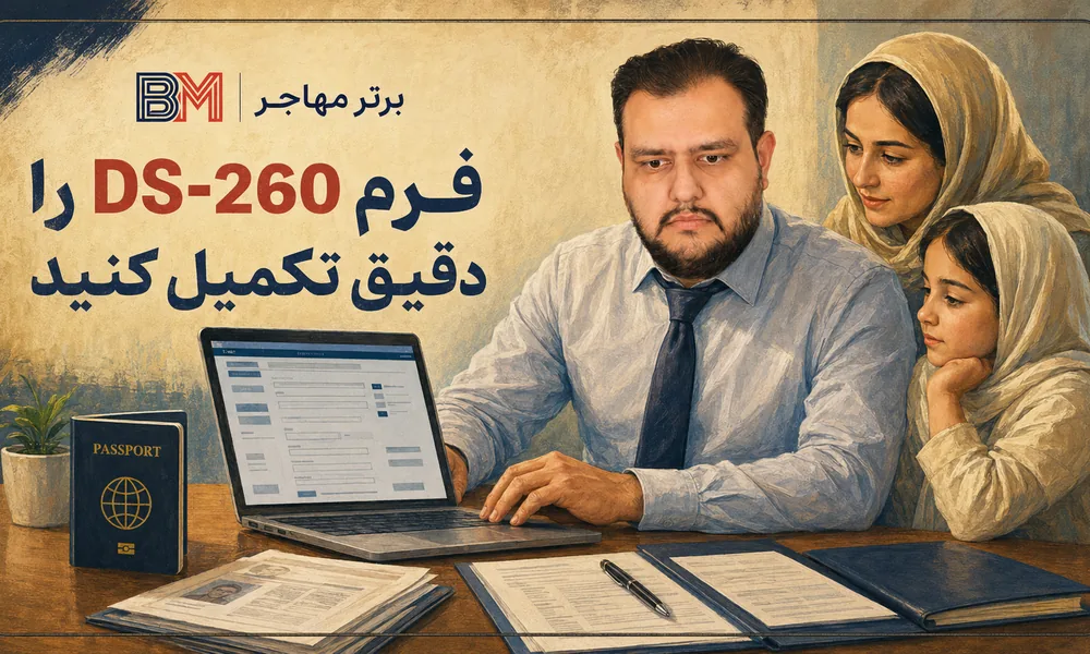 تکمیل دقیق فرم DS-260 برای برندگان لاتاری 2026 آمریکا