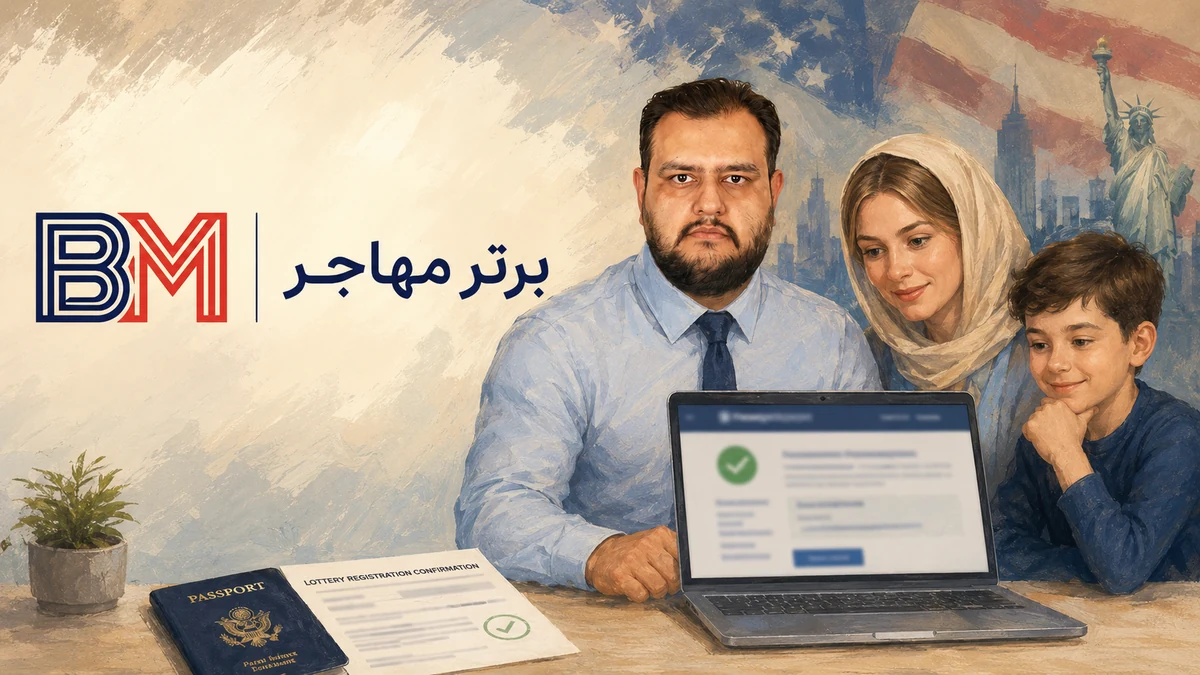 راهنمای مشاهده نتیجه لاتاری گرین کارت آمریکا در سایت رسمی