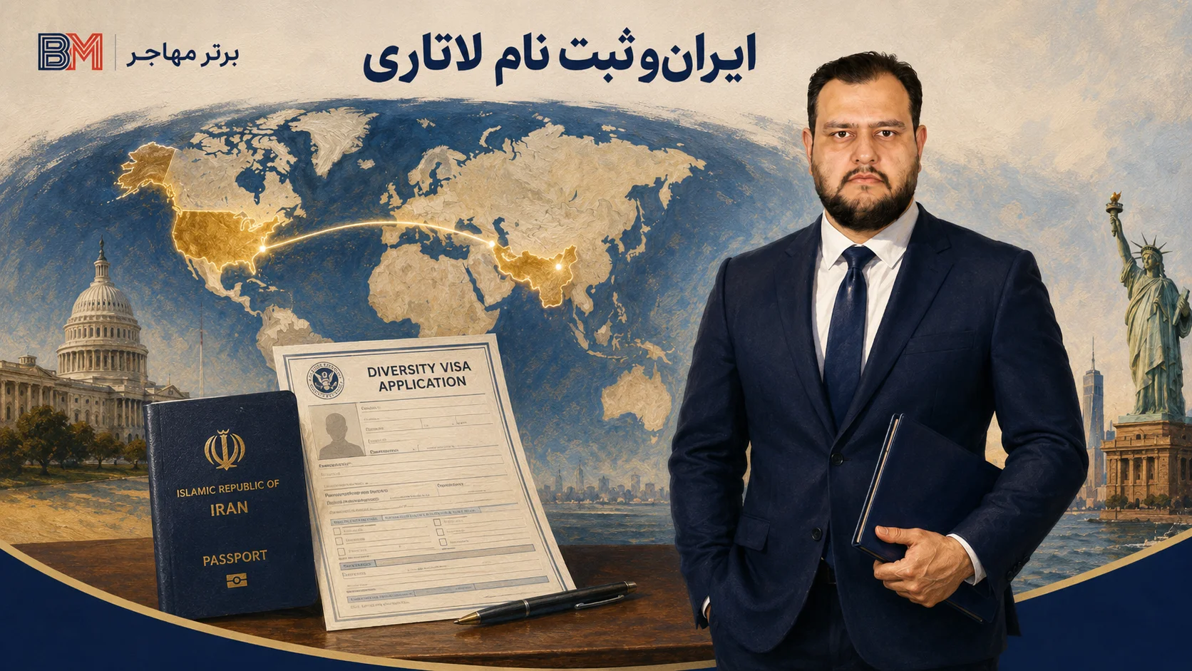 مجاز بودن متولدین ایران برای ثبت نام لاتاری گرین کارت آمریکا