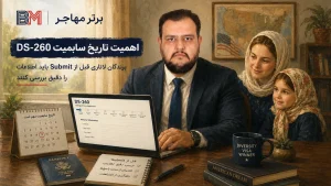 اهمیت تاریخ سابمیت فرم DS-260 برای برندگان لاتاری