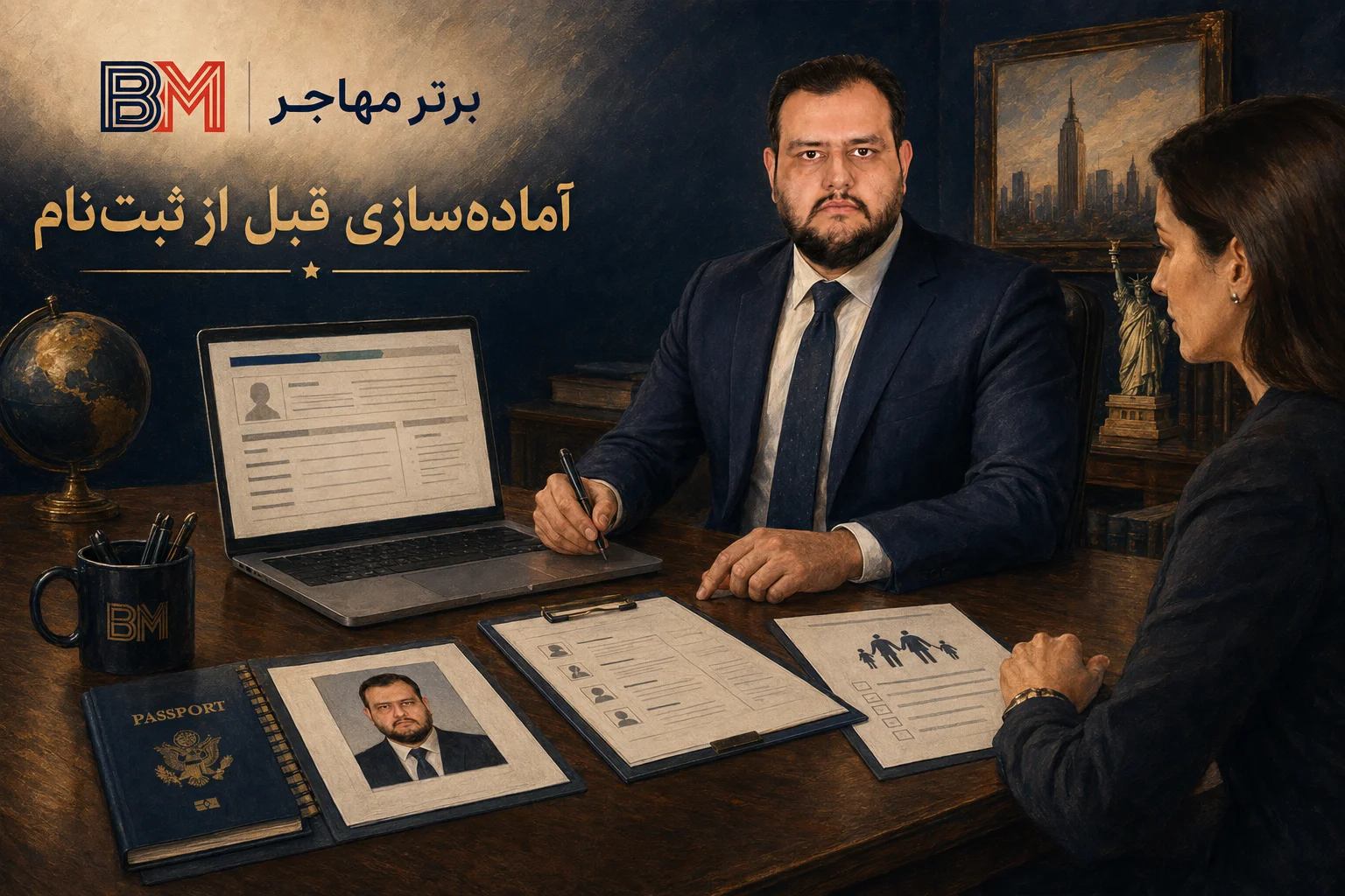 آماده سازی اطلاعات و مدارک در پیش ثبت نام لاتاری 2027