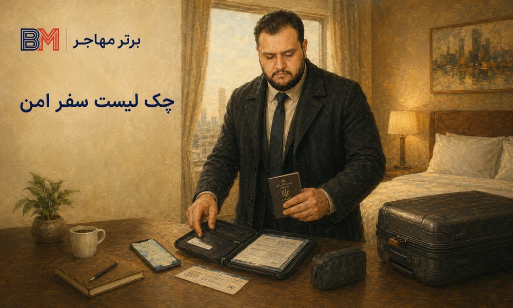 آماده سازی مستقل پاسپورت و مدارک برای سفر امن مصاحبه سفارت آمریکا