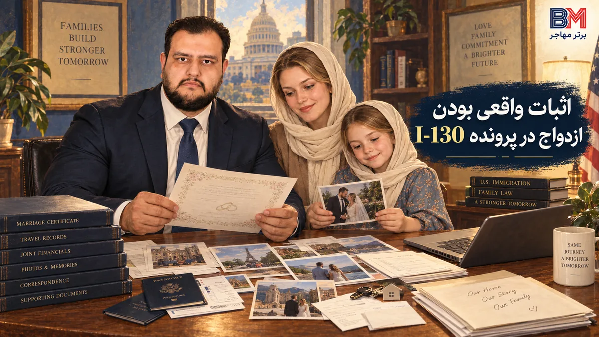 مدارک اثبات واقعی بودن ازدواج در پرونده I-130