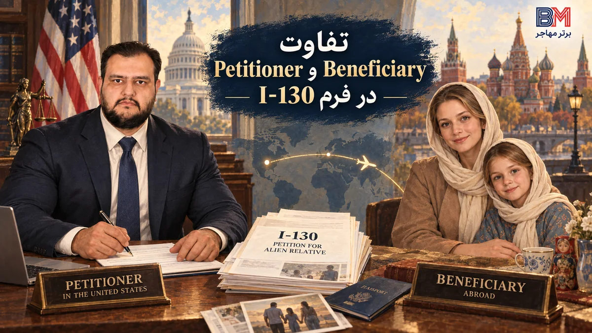 تفاوت درخواست کننده و متقاضی در پرونده فرم I-130