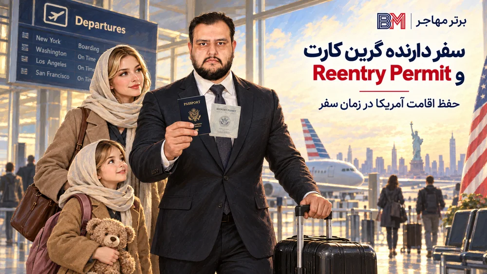 سفر دارنده گرین کارت و استفاده از Reentry Permit برای حفظ اقامت آمریکا