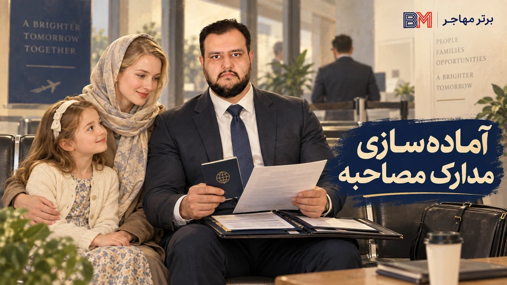 آماده سازی مدارک مصاحبه سفارت برای برندگان ایرانی لاتاری آمریکا
