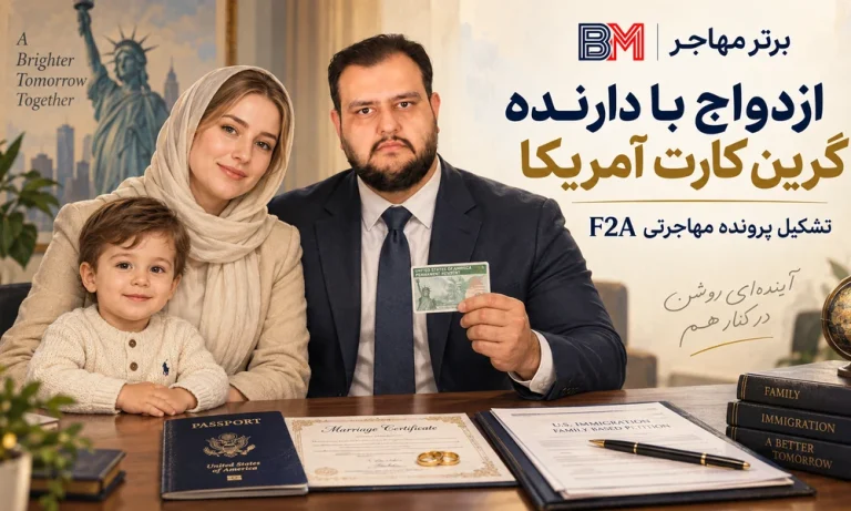 ازدواج با کسی که گرین کارت دارد راهنمای کامل مراحل قانونی و نکات کاربردی برای مهاجرت