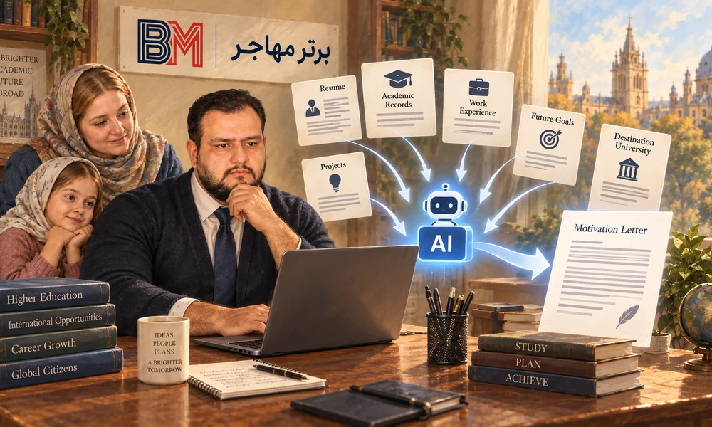 اطلاعات لازم برای نوشتن انگیزه نامه شخصی سازی شده با هوش مصنوعی