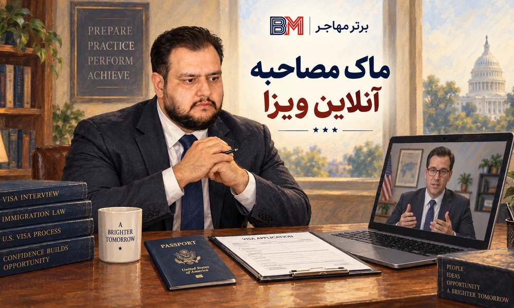 ماک مصاحبه آنلاین ویزا برای متقاضیان خارج از ایران
