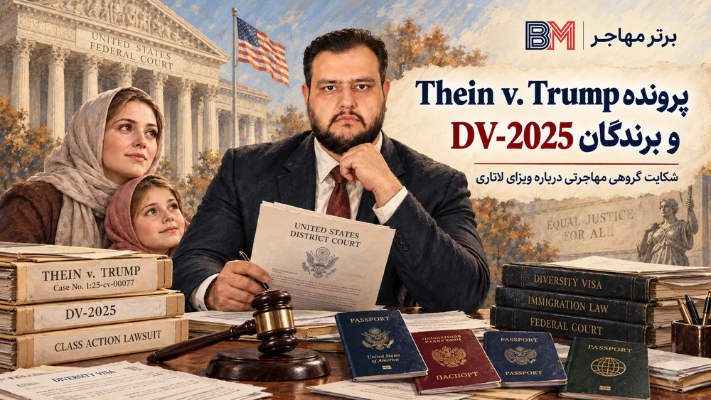پرونده Thein v. Trump درباره برندگان لاتاری DV-2025