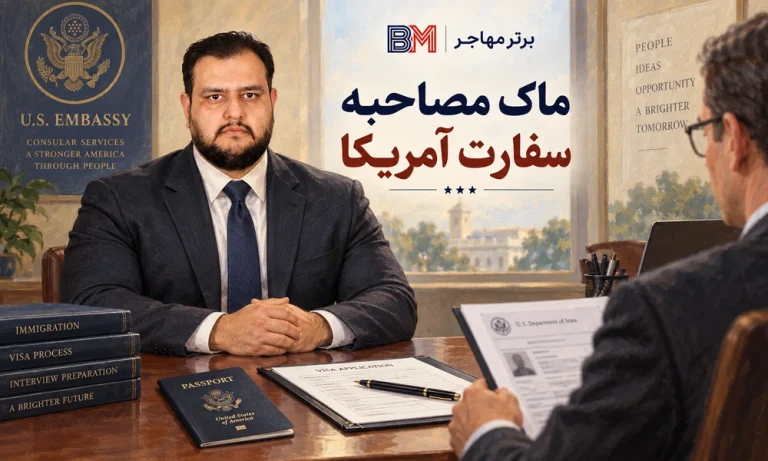 ماک مصاحبه سفارت چیست و چرا باید جدی گرفته شود؟ راهنمای کامل برای برندگان لاتاری و متقاضیان ویزا