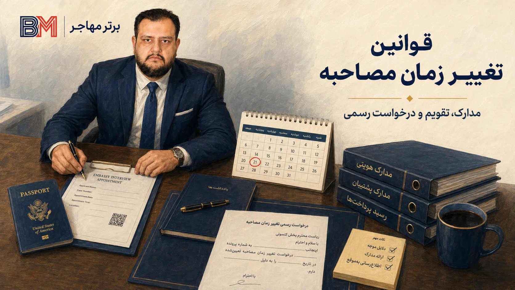 قوانین تغییر زمان مصاحبه سفارت آمریکا