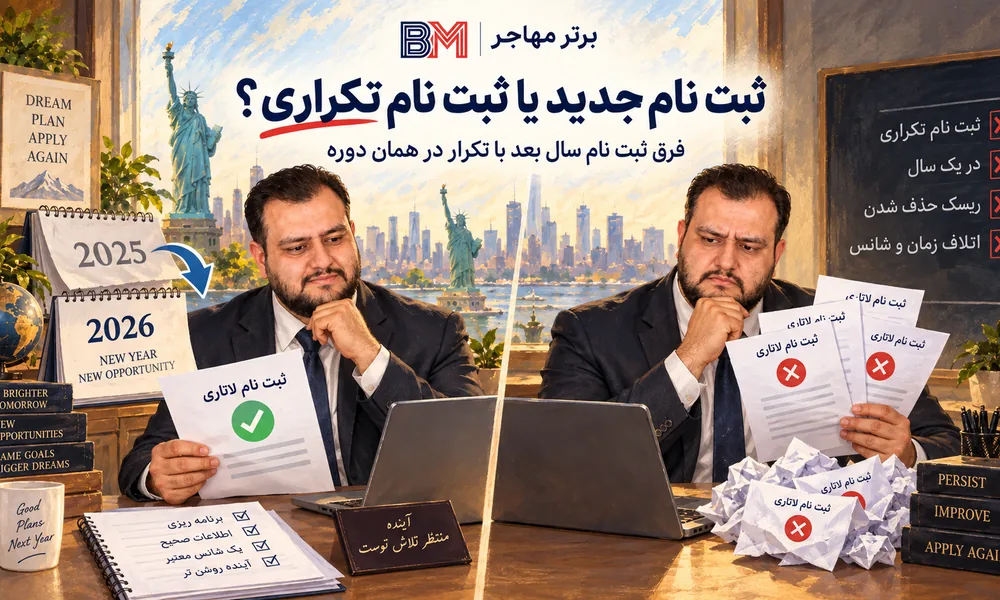 تفاوت ثبت نام مجدد لاتاری در سال بعد با ثبت نام تکراری در همان دوره