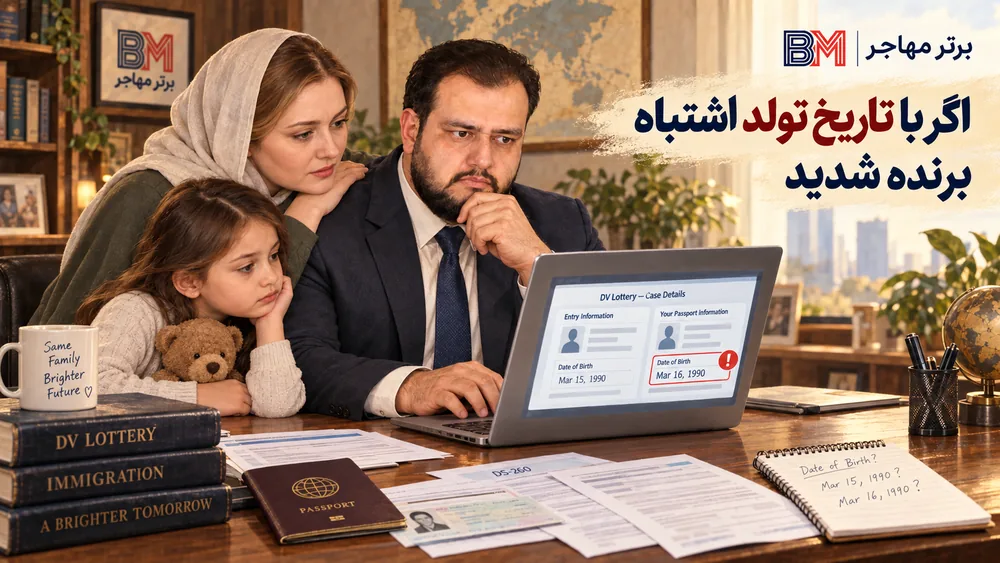 بررسی اشتباه تاریخ تولد بعد از برنده شدن در لاتاری