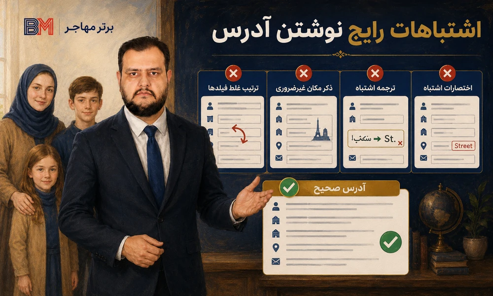 اشتباهات رایج تبدیل آدرس فارسی به انگلیسی لاتاری