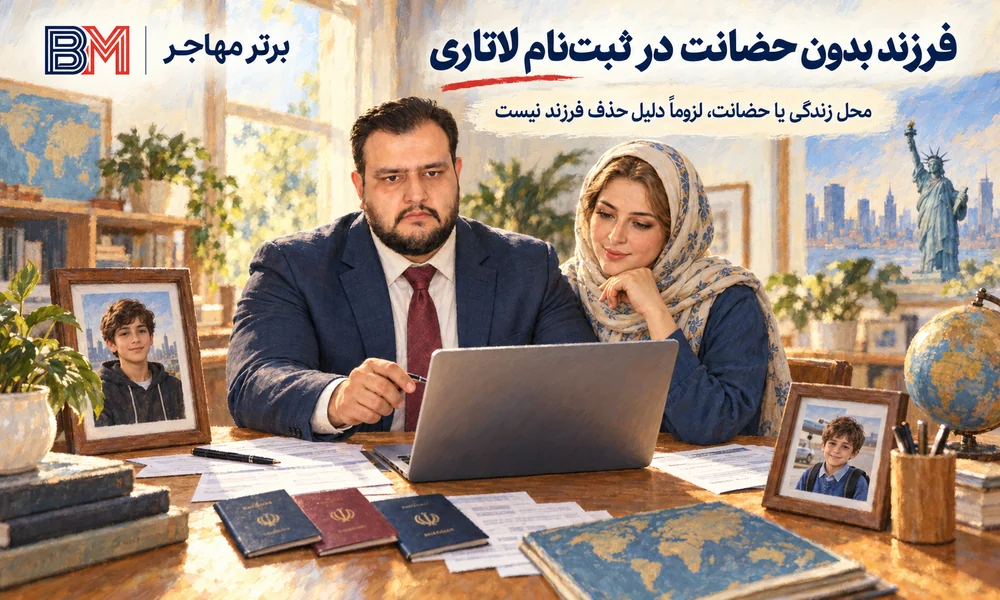 بررسی شرایط فرزند ناتنی و حضانت در ثبت نام لاتاری
