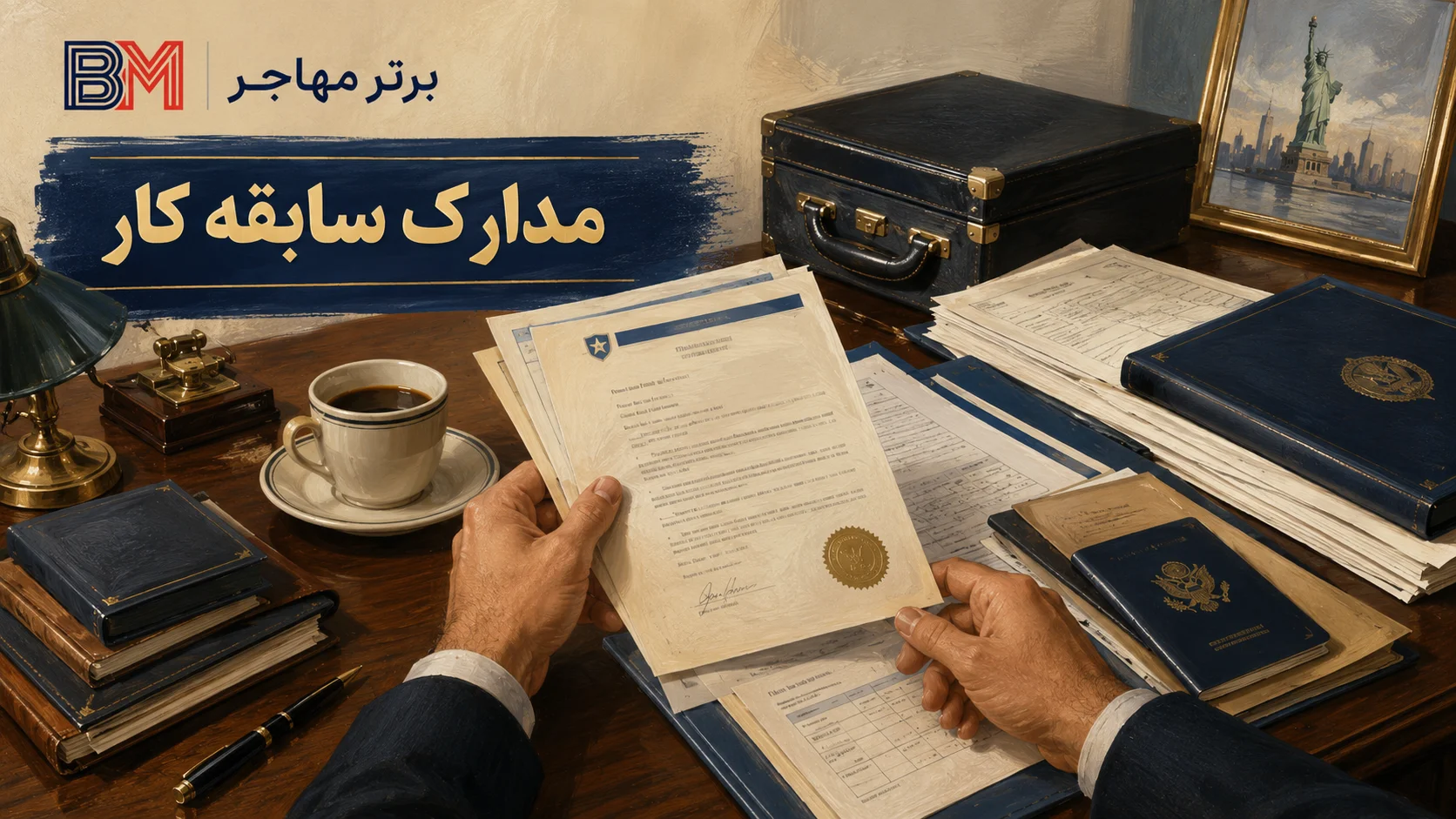 مدارک اثبات سابقه کار متقاضی اصلی لاتاری گرین کارت آمریکا