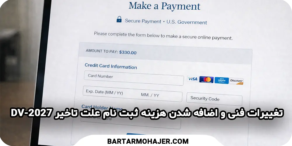 تغییرات فنی و اضافه شدن هزینه ثبت نام علت تاخیر DV-2027
dv-2027-registration-delay-payment