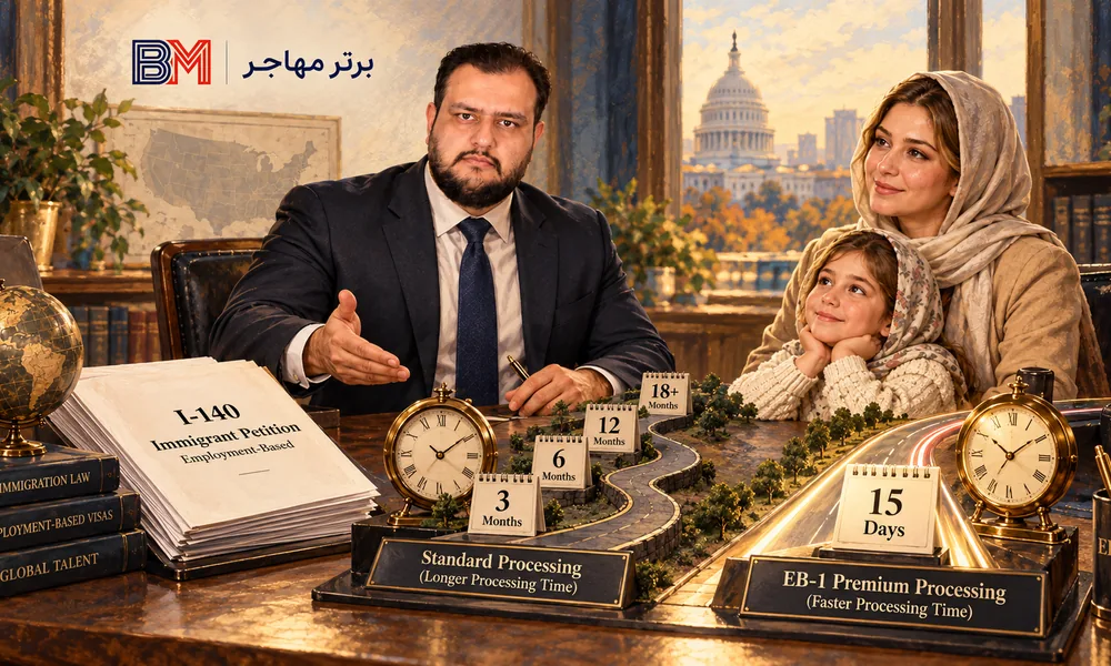 پردازش سریع I-140 برای پرونده های EB-1 با Premium Processing