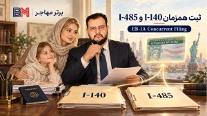 درخواست همزمان فرم I-140 و I-485 برای گرین کارت EB-1A
