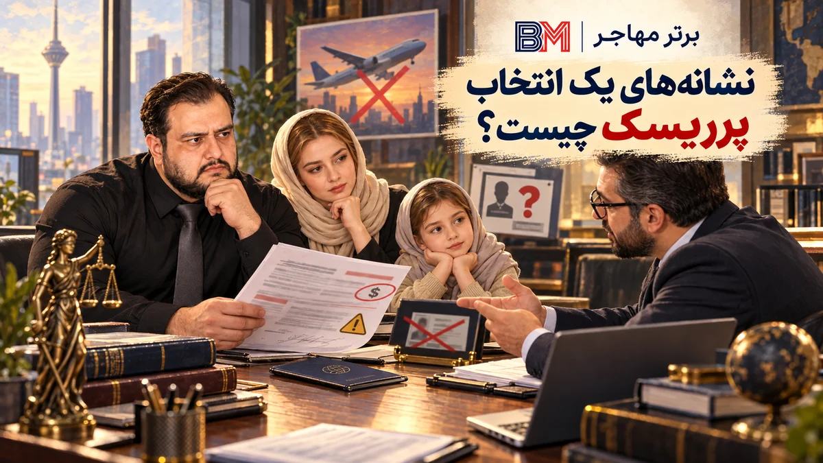 نشانه های هشدار هنگام انتخاب وکیل مهاجرت و بررسی قرارداد