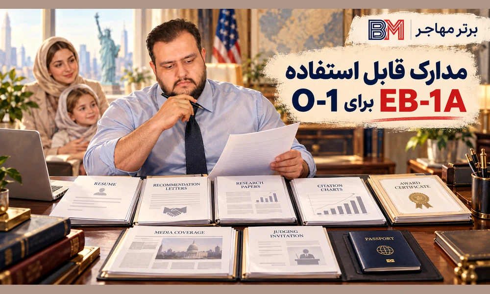 بررسی مدارک و شواهد پرونده O-1 برای درخواست EB-1A